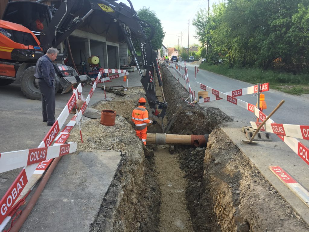 Beurnevésin – Aménagement de trottoirs et traversée du village