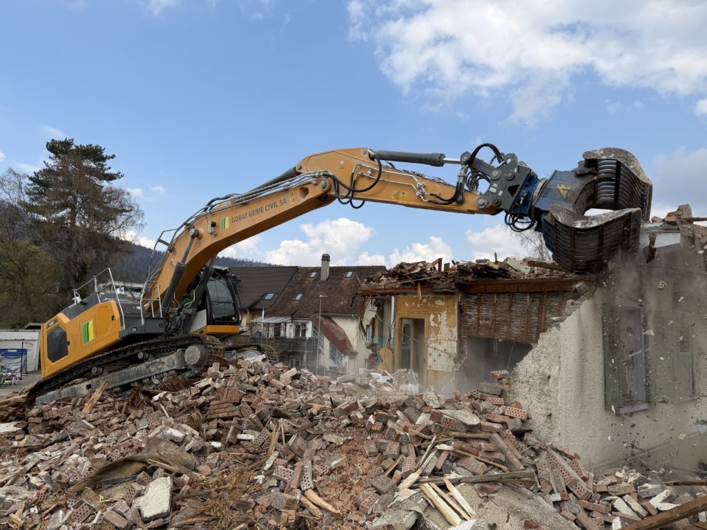 Delémont – déconstruction rue de l&rsquo;étang 1